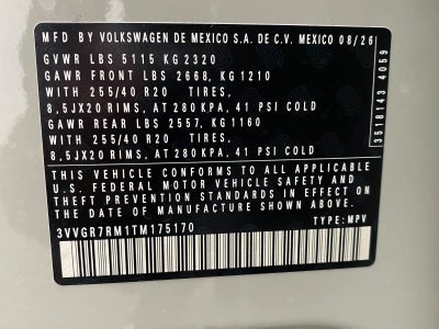 2026 Volkswagen Tiguan SE R-Line Black 4MOTION