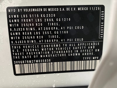 2026 Volkswagen Tiguan 2.0T SE R-Line Black 4MOTION