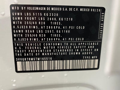2026 Volkswagen Tiguan SE R-Line Black 4MOTION