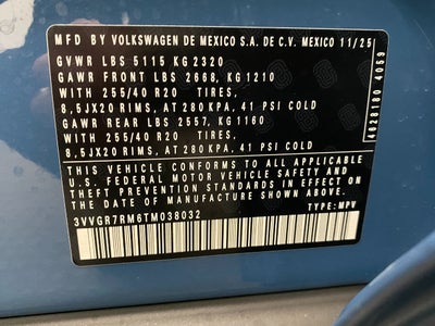 2026 Volkswagen Tiguan 2.0T SE R-Line Black 4MOTION