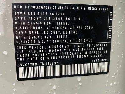 2026 Volkswagen Tiguan SE R-Line Black 4MOTION
