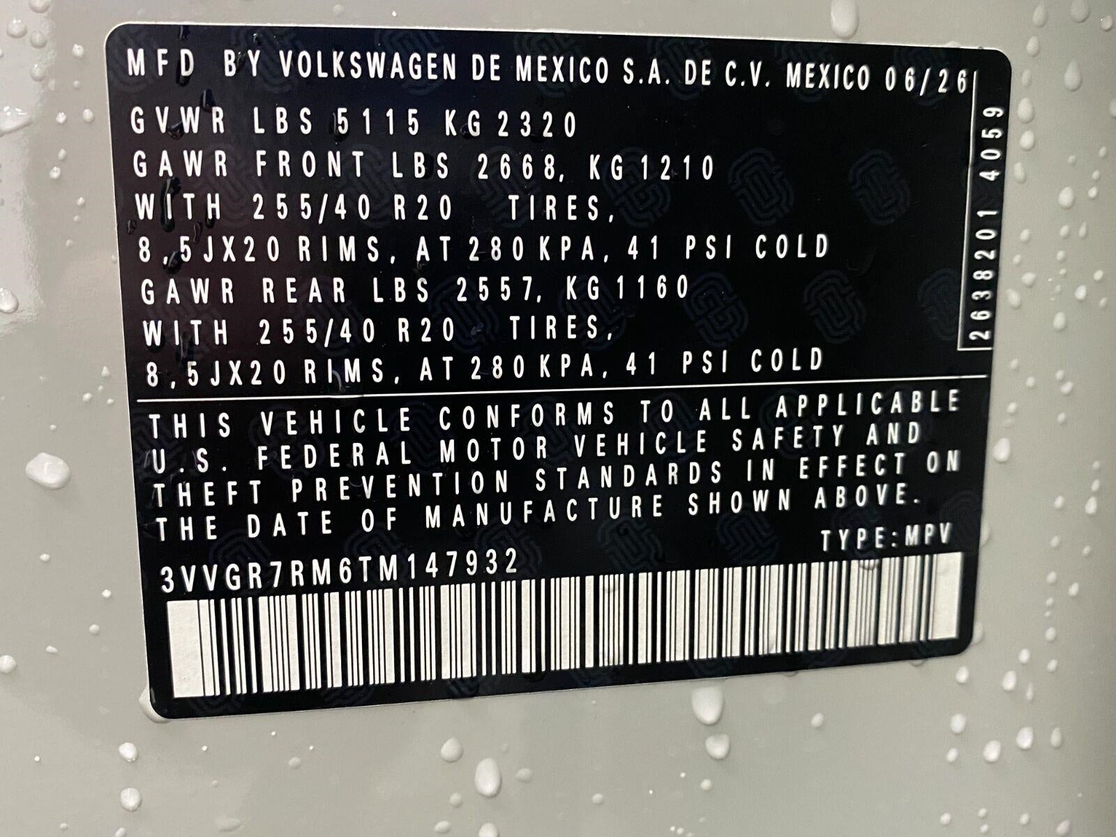 2026 Volkswagen Tiguan SE R-Line Black 4MOTION