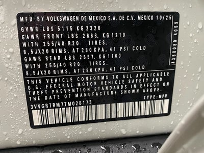 2026 Volkswagen Tiguan 2.0T SE R-Line Black 4MOTION