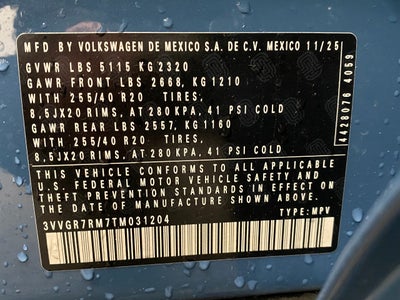 2026 Volkswagen Tiguan 2.0T SE R-Line Black 4MOTION