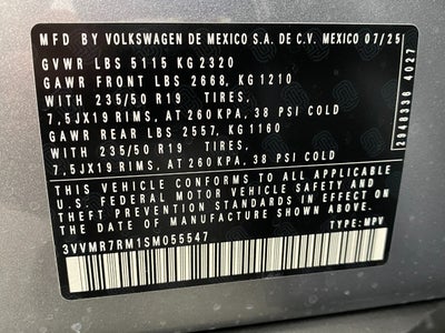 2025 Volkswagen Tiguan 2.0T SE 4MOTION