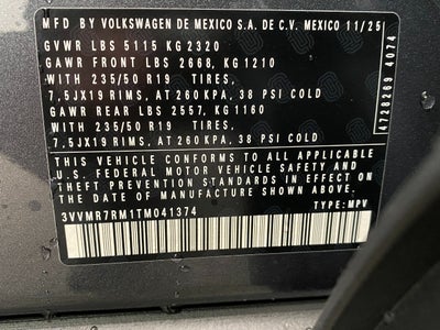 2026 Volkswagen Tiguan 2.0T SE 4MOTION