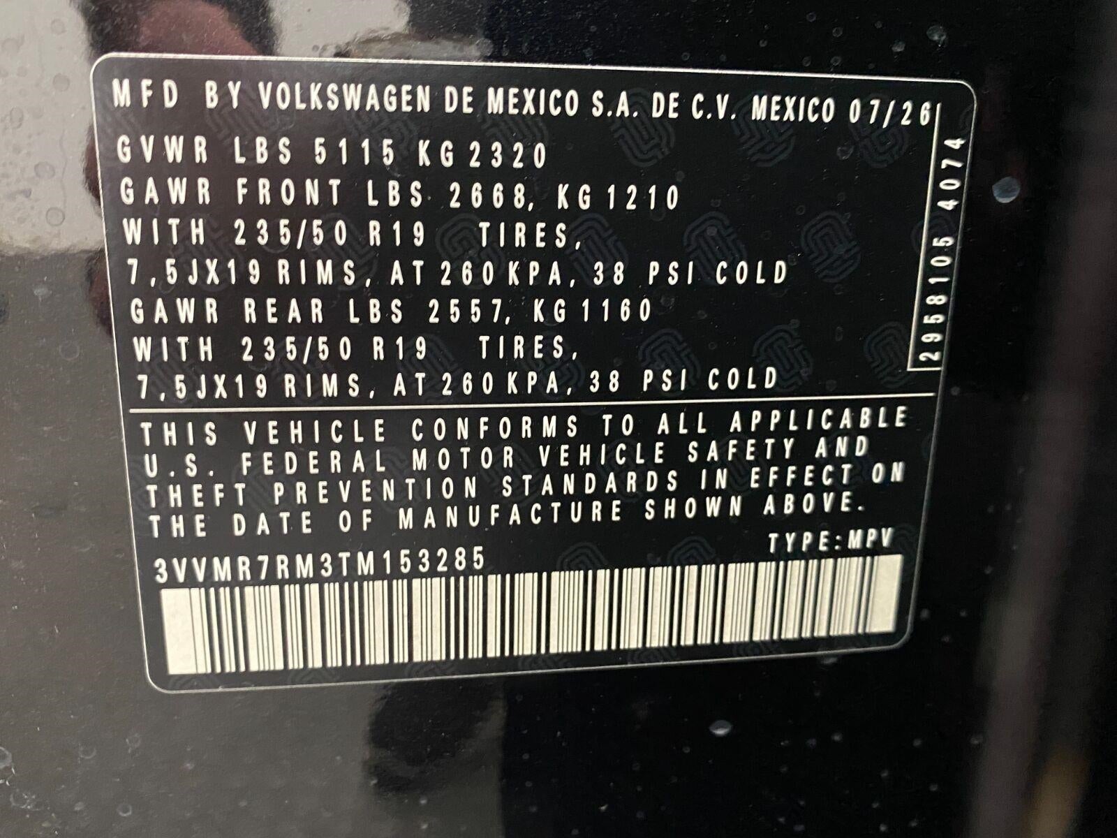 2026 Volkswagen Tiguan SE 4MOTION