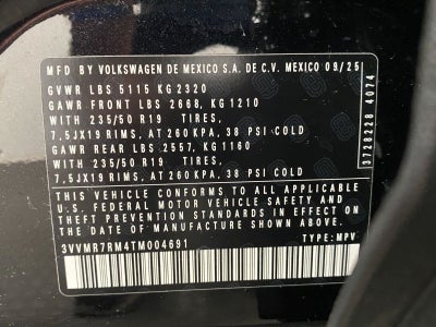 2026 Volkswagen Tiguan SE 4MOTION
