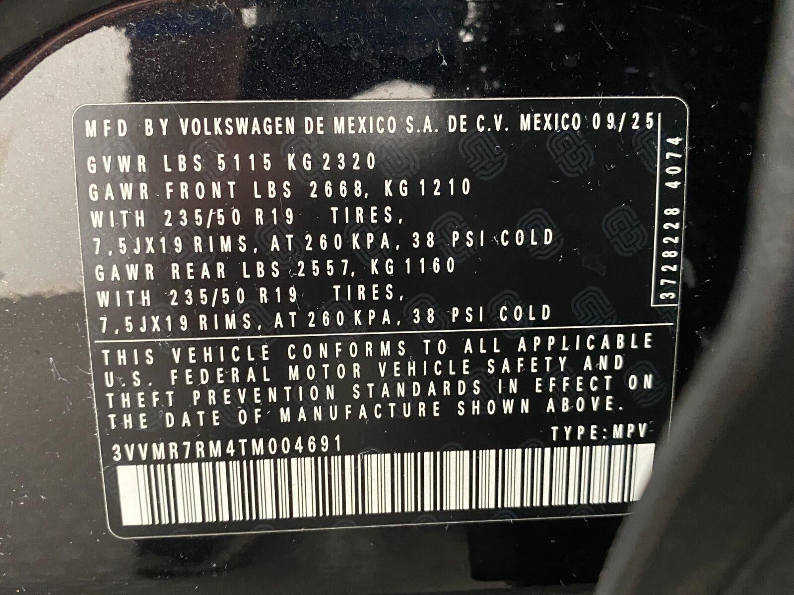 2026 Volkswagen Tiguan SE 4MOTION