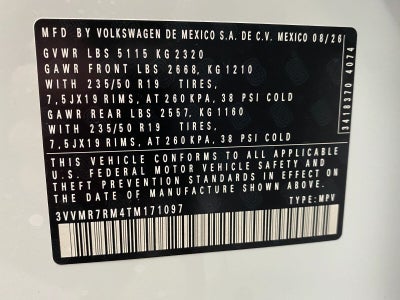 2026 Volkswagen Tiguan SE 4MOTION