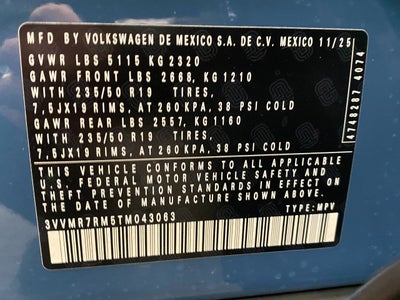 2026 Volkswagen Tiguan 2.0T SE 4MOTION