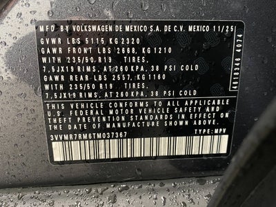 2026 Volkswagen Tiguan 2.0T SE 4MOTION