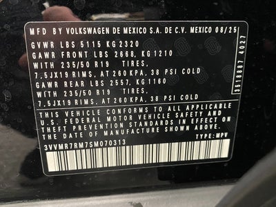 2025 Volkswagen Tiguan 2.0T SE 4MOTION