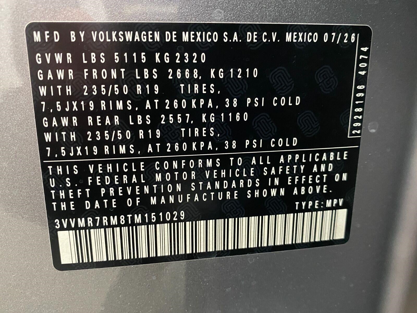 2026 Volkswagen Tiguan SE 4MOTION