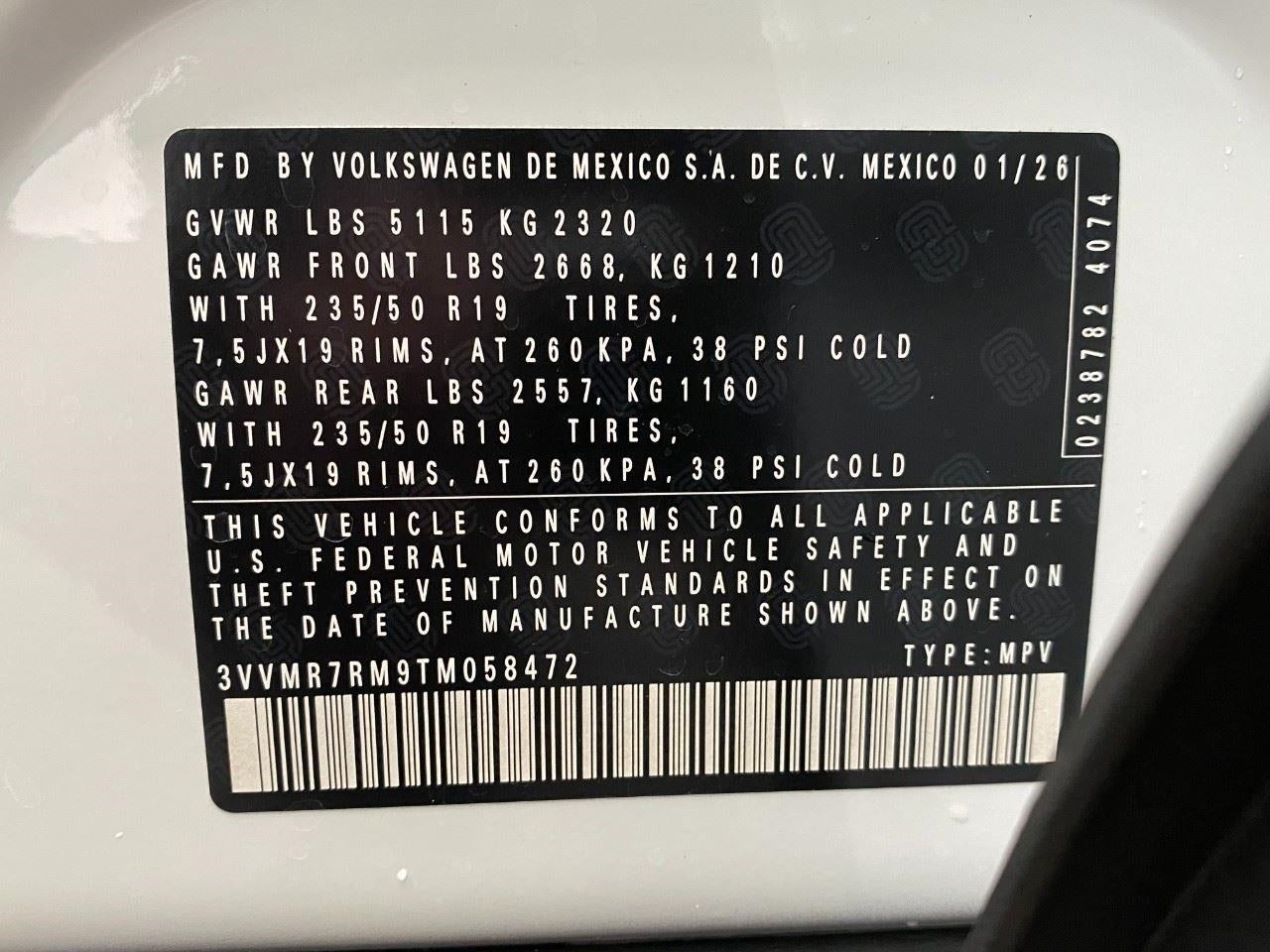 2026 Volkswagen Tiguan SE 4MOTION