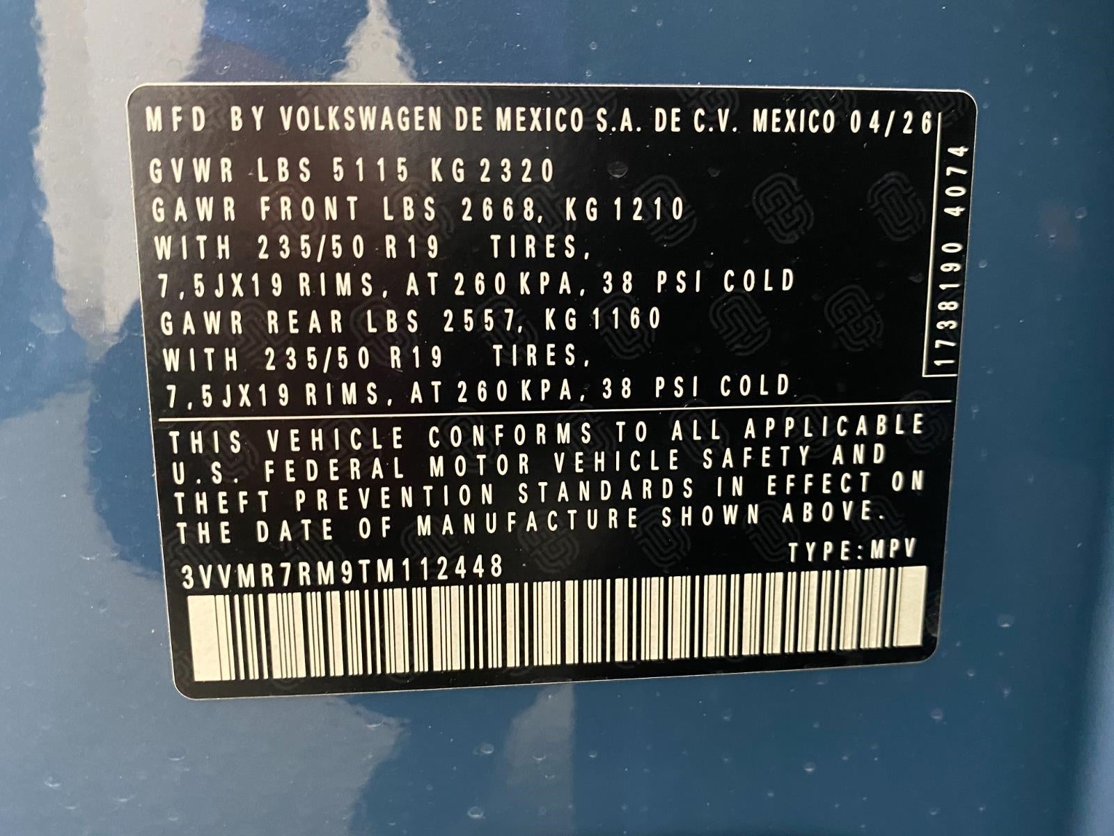 2026 Volkswagen Tiguan SE 4MOTION