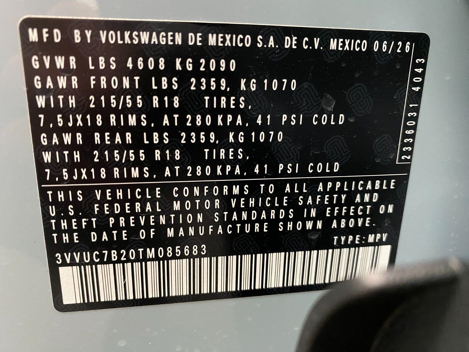 2026 Volkswagen Taos SE 4MOTION