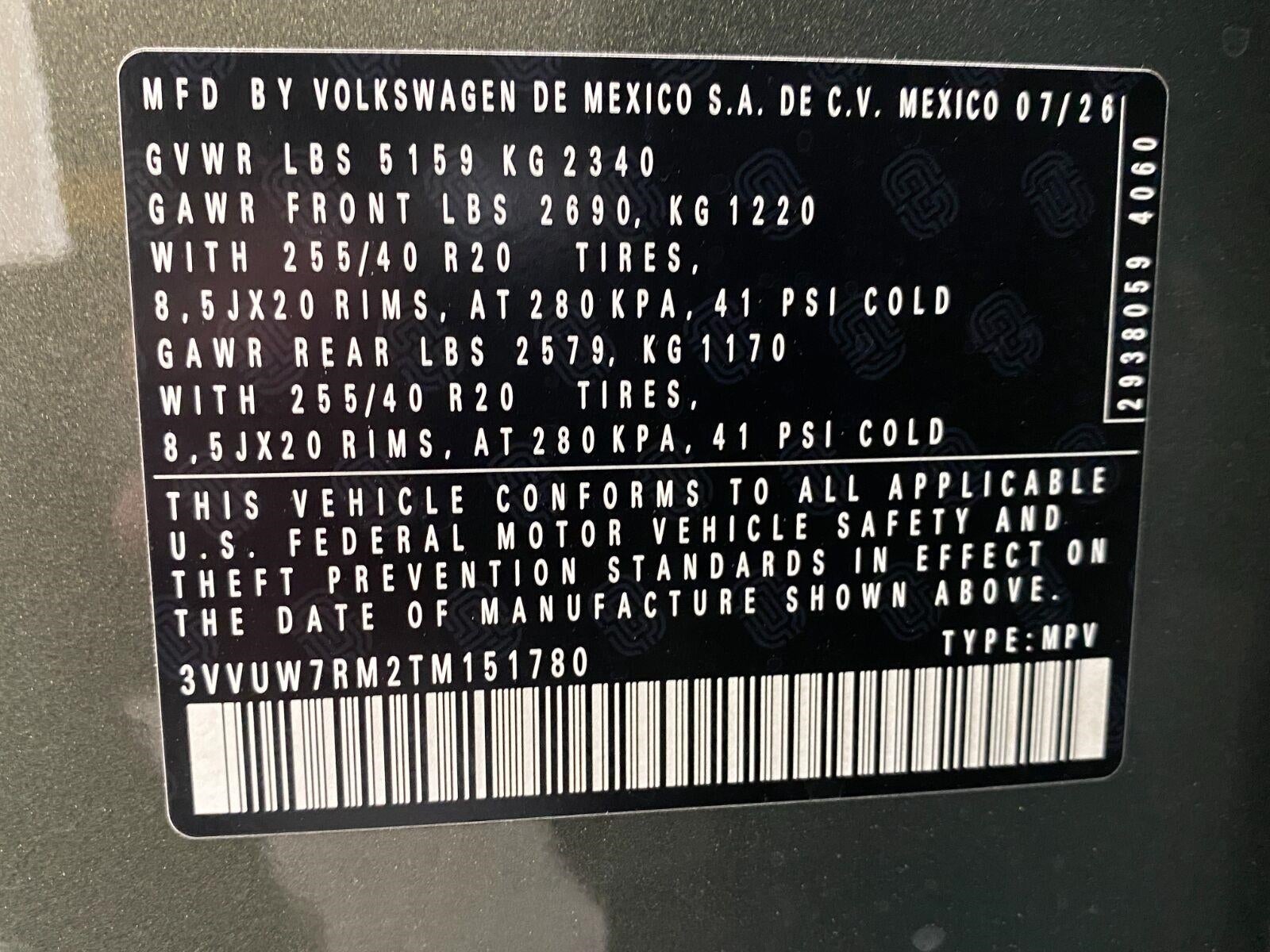 2026 Volkswagen Tiguan SEL R-Line Turbo 4MOTION