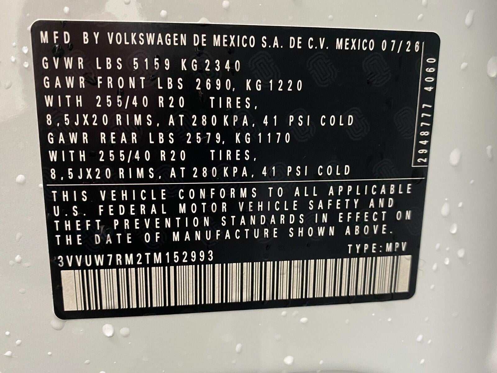 2026 Volkswagen Tiguan SEL R-Line Turbo 4MOTION