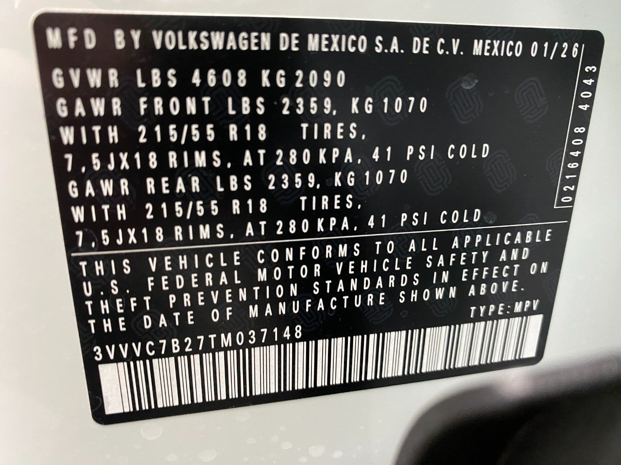 2026 Volkswagen Taos SE 4MOTION