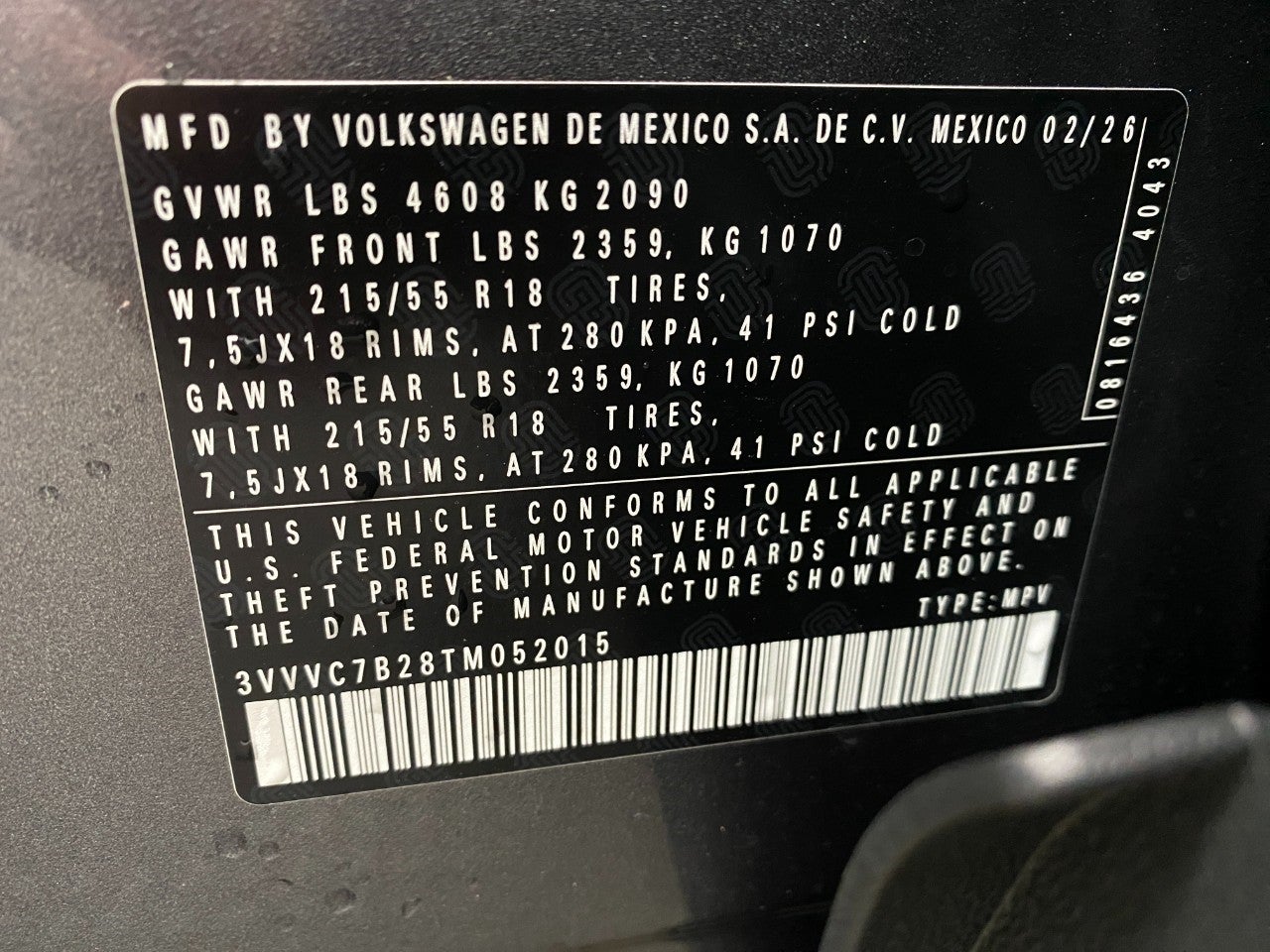 2026 Volkswagen Taos SE 4MOTION