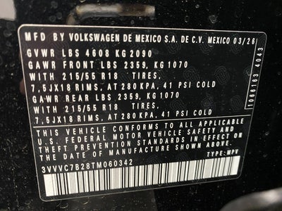 2026 Volkswagen Taos SE 4MOTION