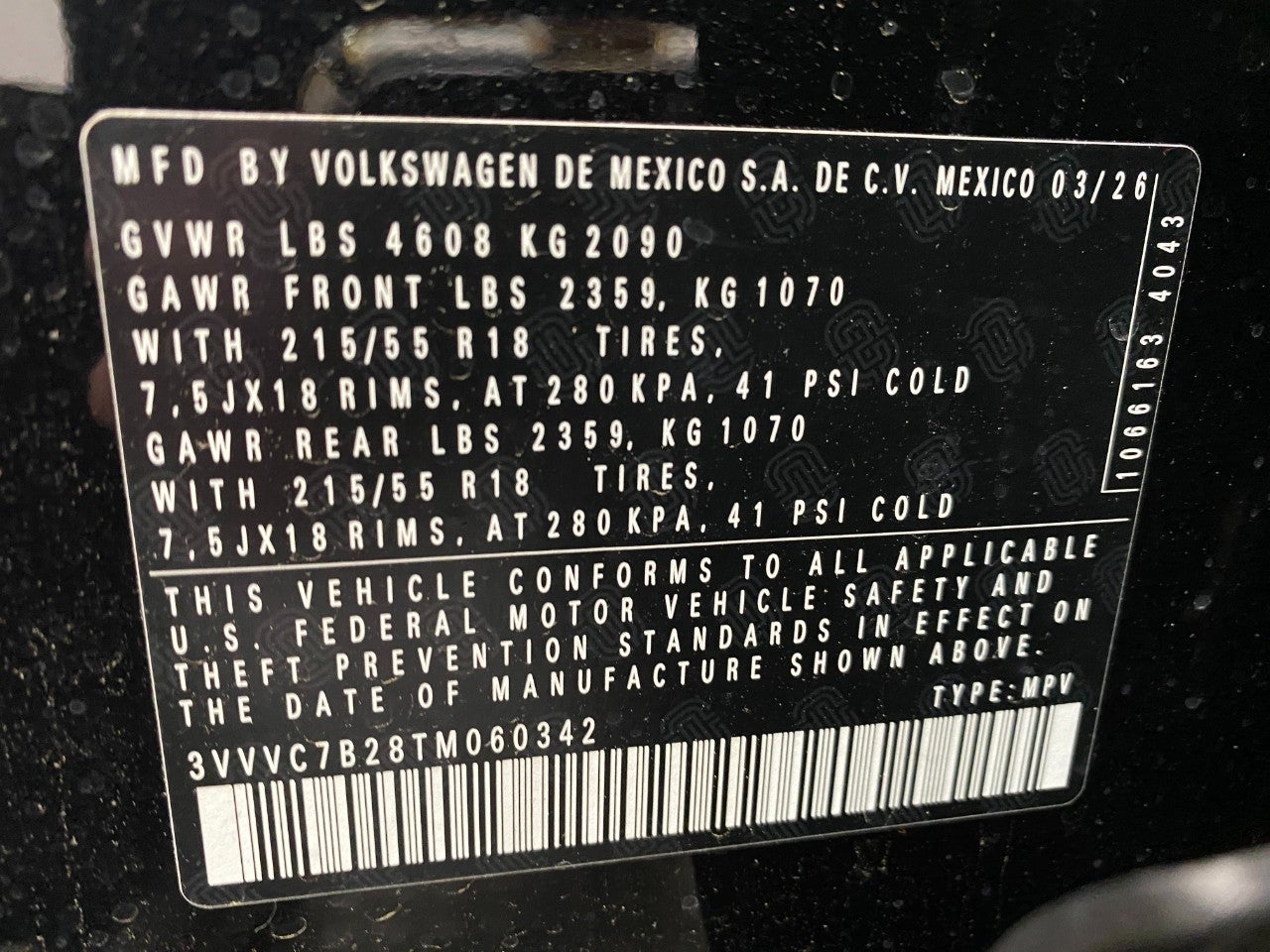 2026 Volkswagen Taos SE 4MOTION