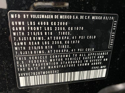 2026 Volkswagen Taos SE 4MOTION