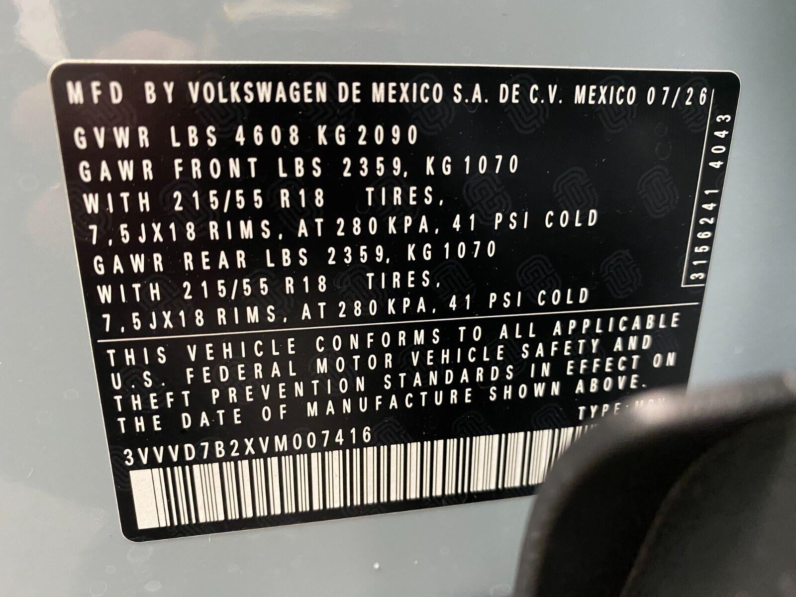 2027 Volkswagen Taos SE 4MOTION