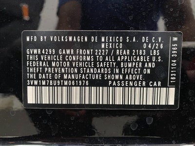 2026 Volkswagen Jetta GLI Autobahn Manual