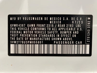 2023 Volkswagen Jetta GLI Autobahn DSG