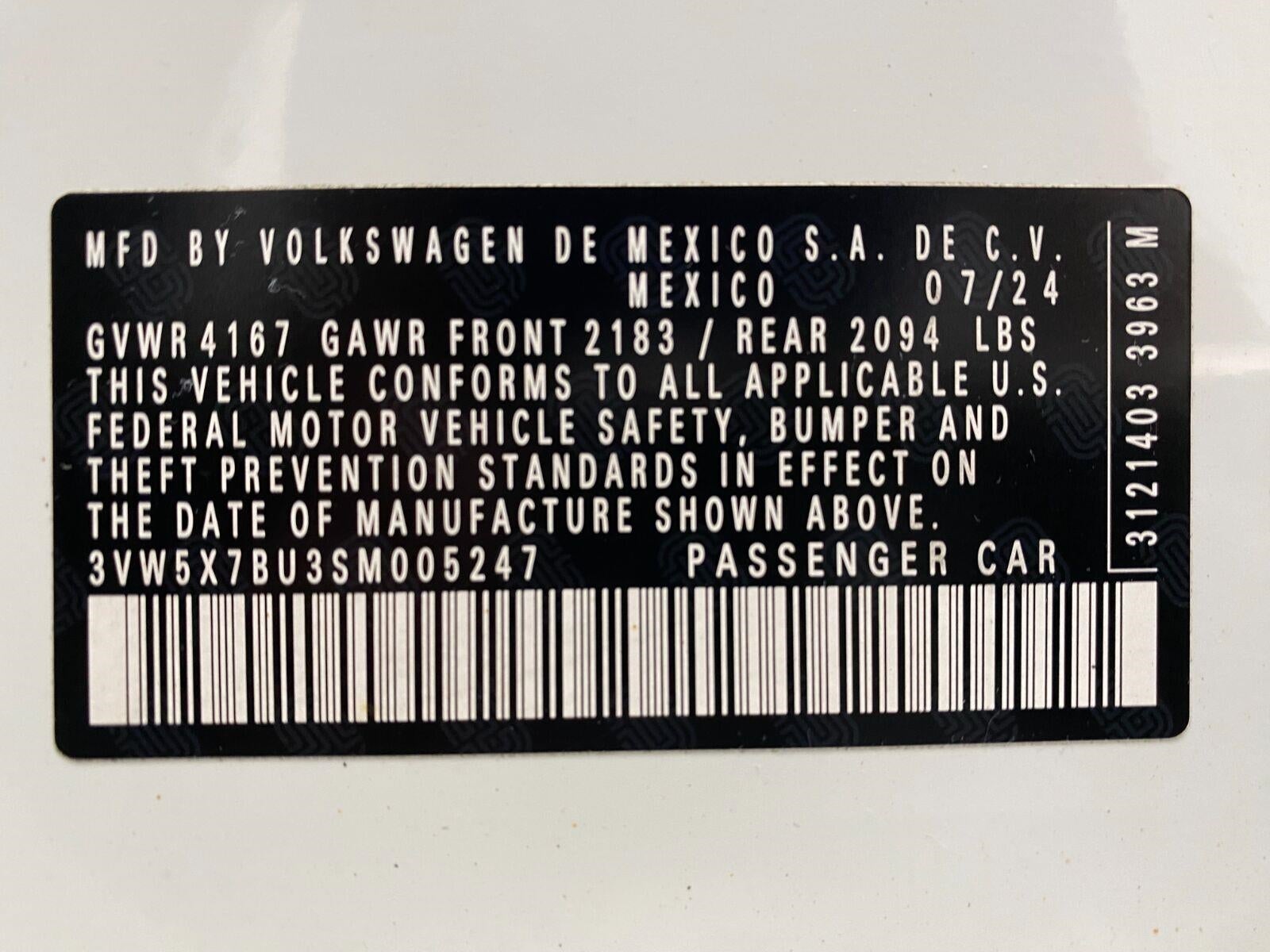 2025 Volkswagen Jetta S Auto