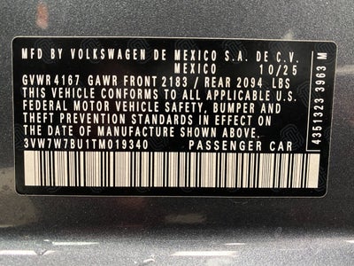 2026 Volkswagen Jetta SE Auto