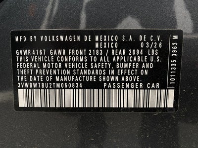 2026 Volkswagen Jetta Sport Auto