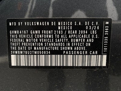 2026 Volkswagen Jetta Sport Auto