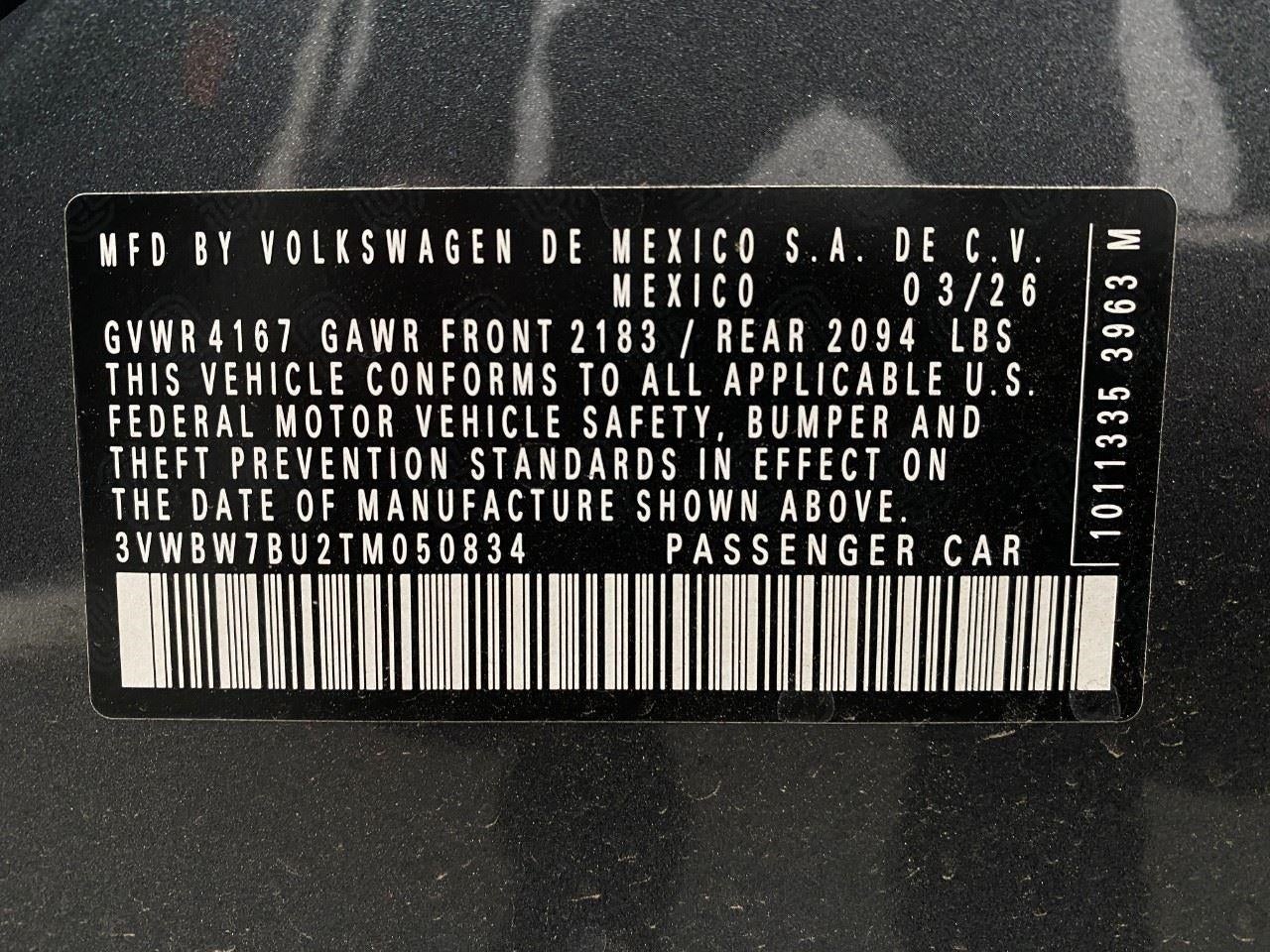 2026 Volkswagen Jetta Sport Auto