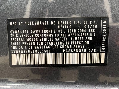 2026 Volkswagen Jetta Sport Auto