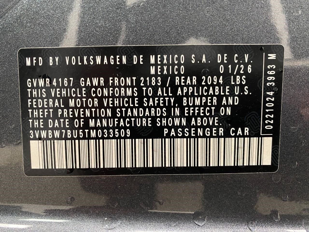 2026 Volkswagen Jetta Sport Auto