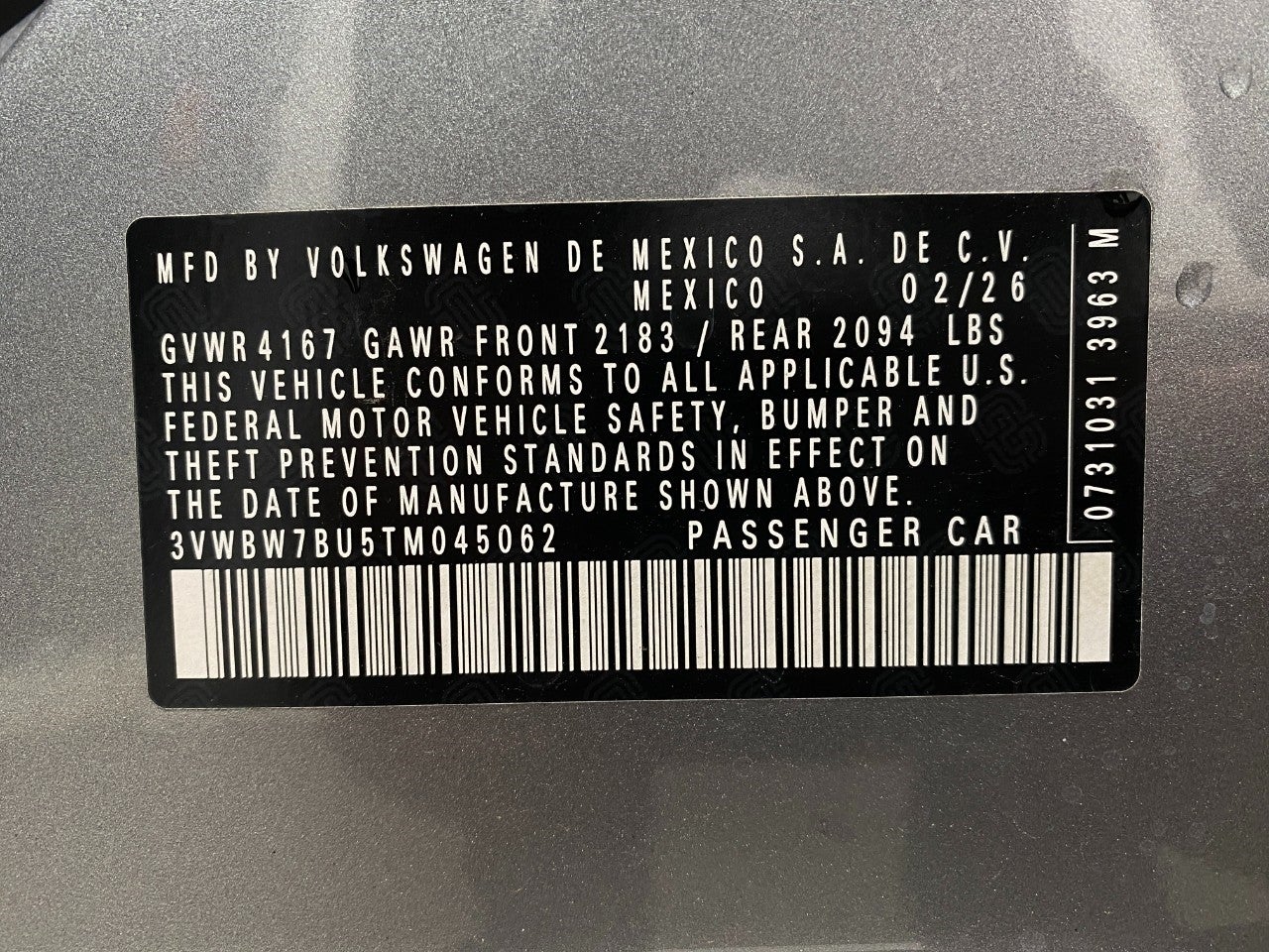 2026 Volkswagen Jetta Sport Auto
