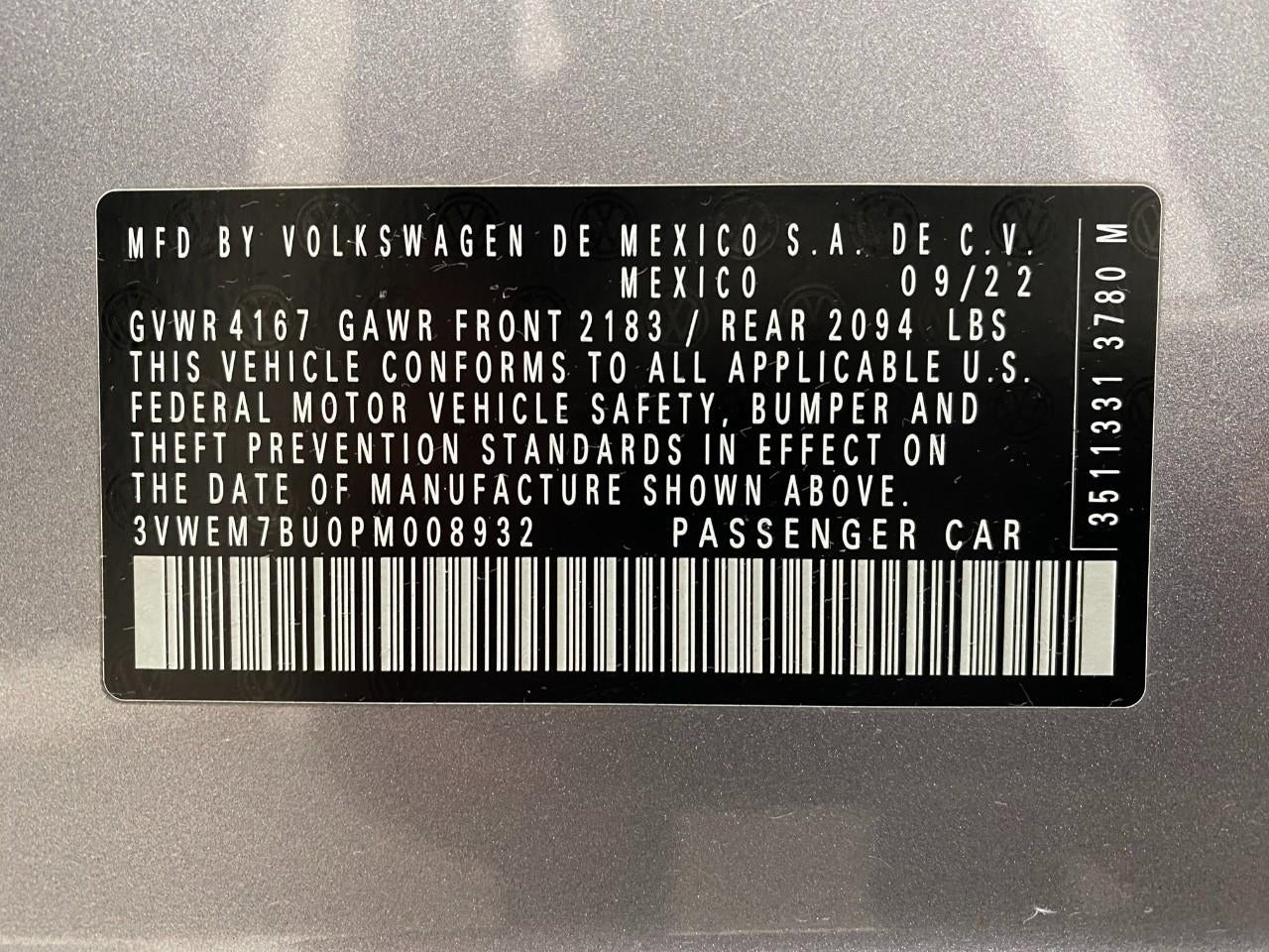 2023 Volkswagen Jetta SE Auto