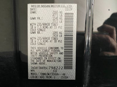 2025 Nissan Rogue AWD SV