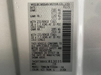 2025 Nissan Rogue AWD SV