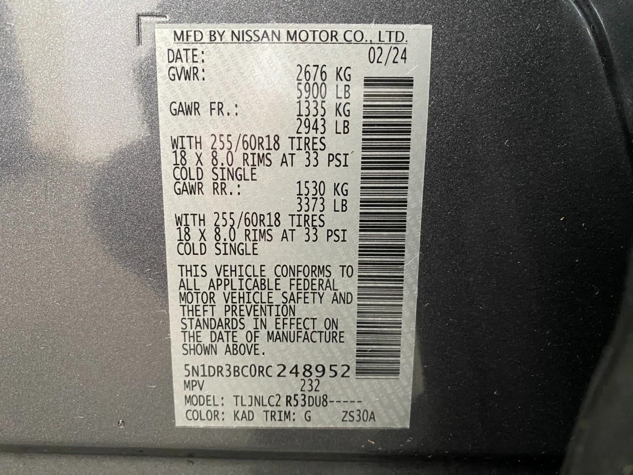 2024 Nissan Pathfinder SV 4WD