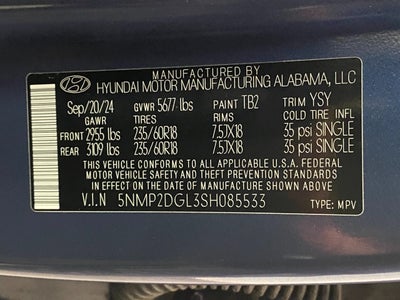 2025 Hyundai SANTA FE SEL AWD