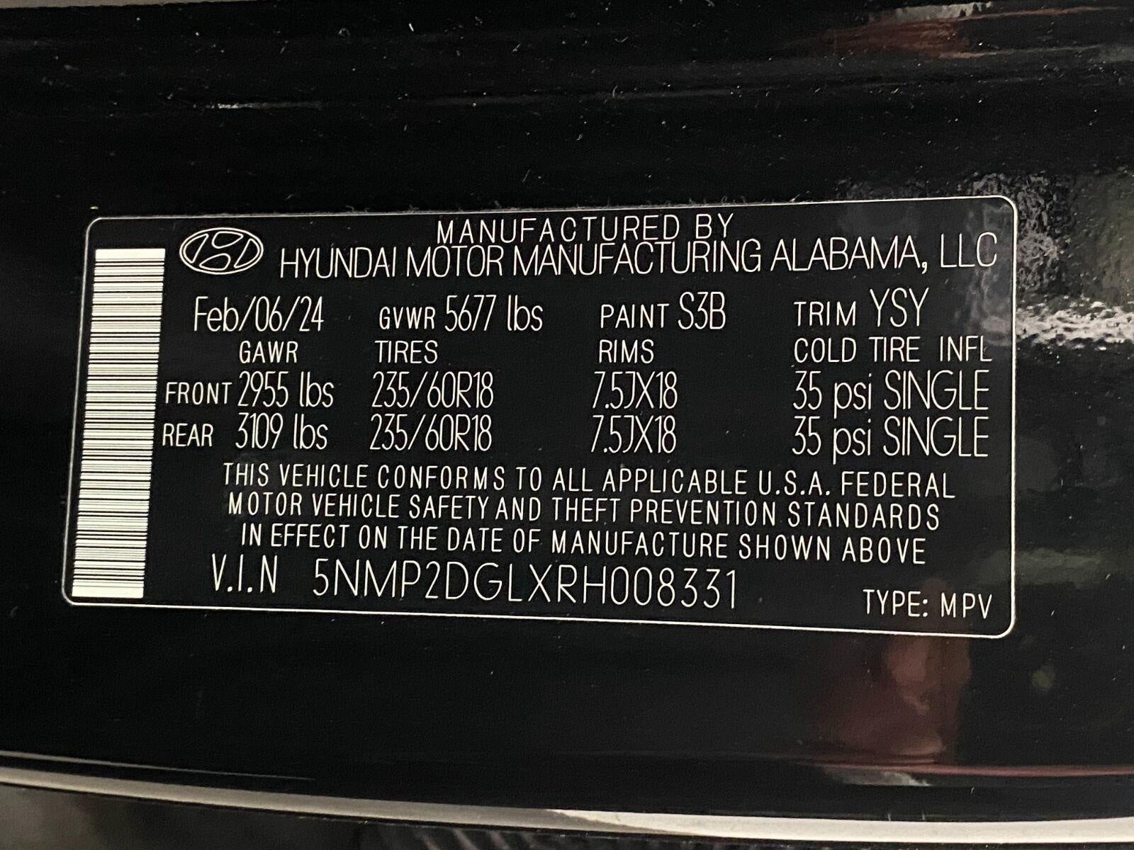 2024 Hyundai SANTA FE SEL AWD