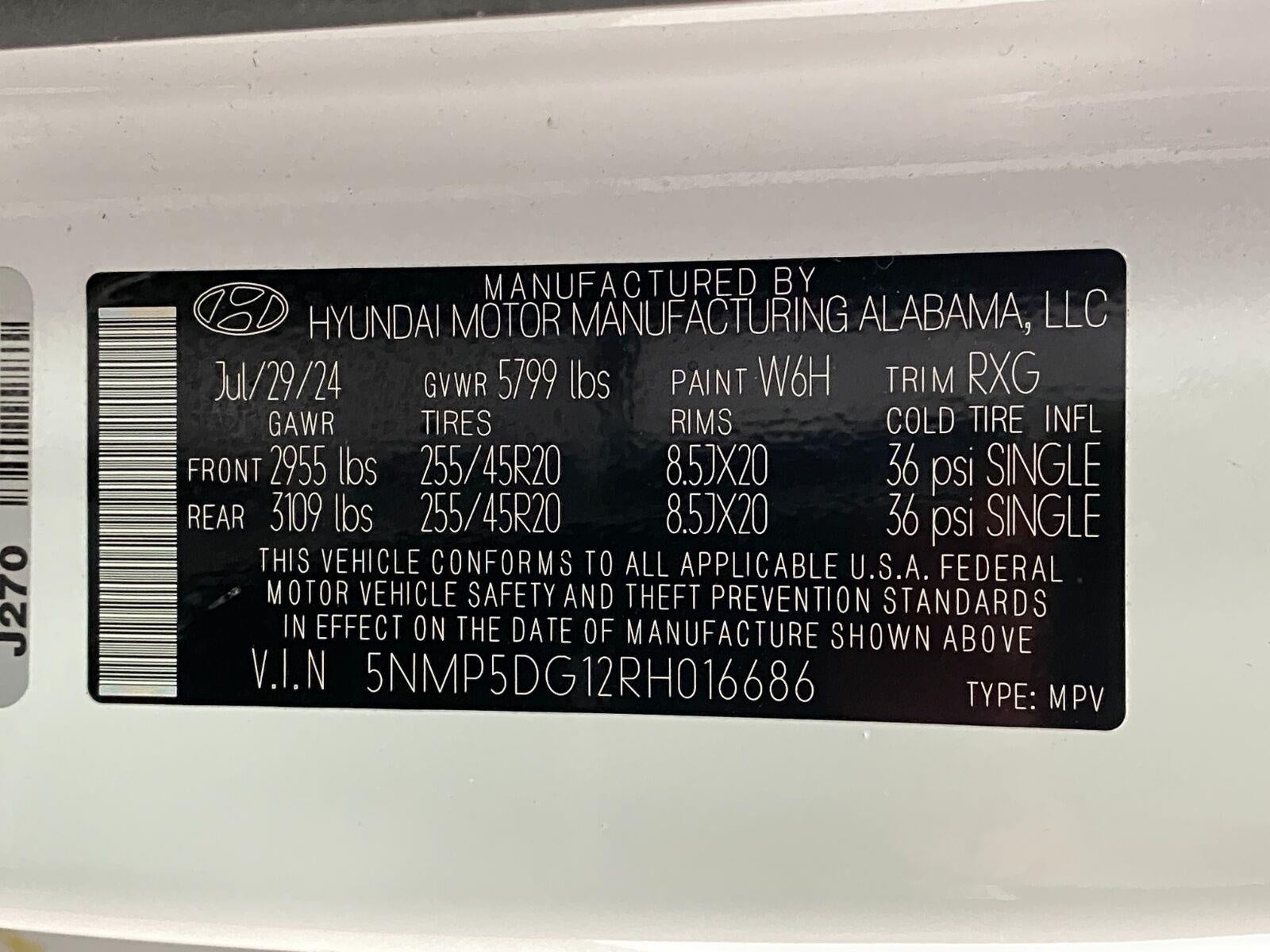 2024 Hyundai SANTA FE Hybrid Calligraphy AWD