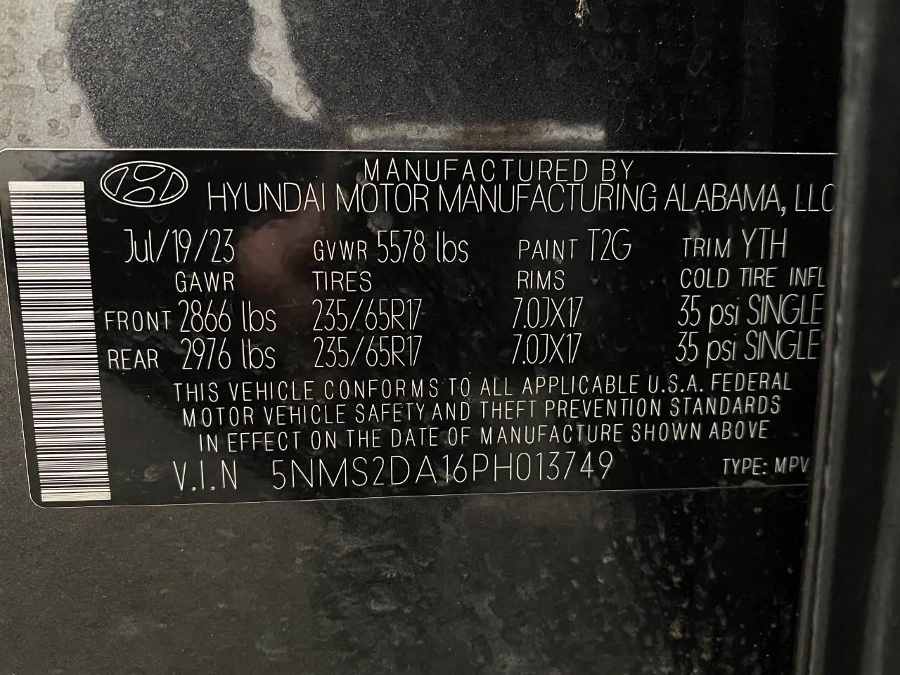 2023 Hyundai SANTA FE Hybrid Blue AWD