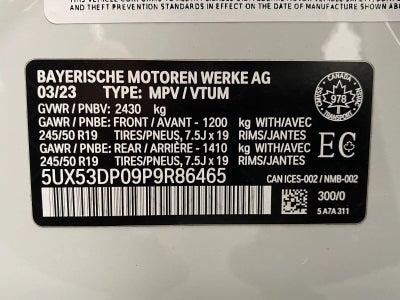 2023 BMW X3 xDrive30i xDrive30i Sports Activity Vehicle