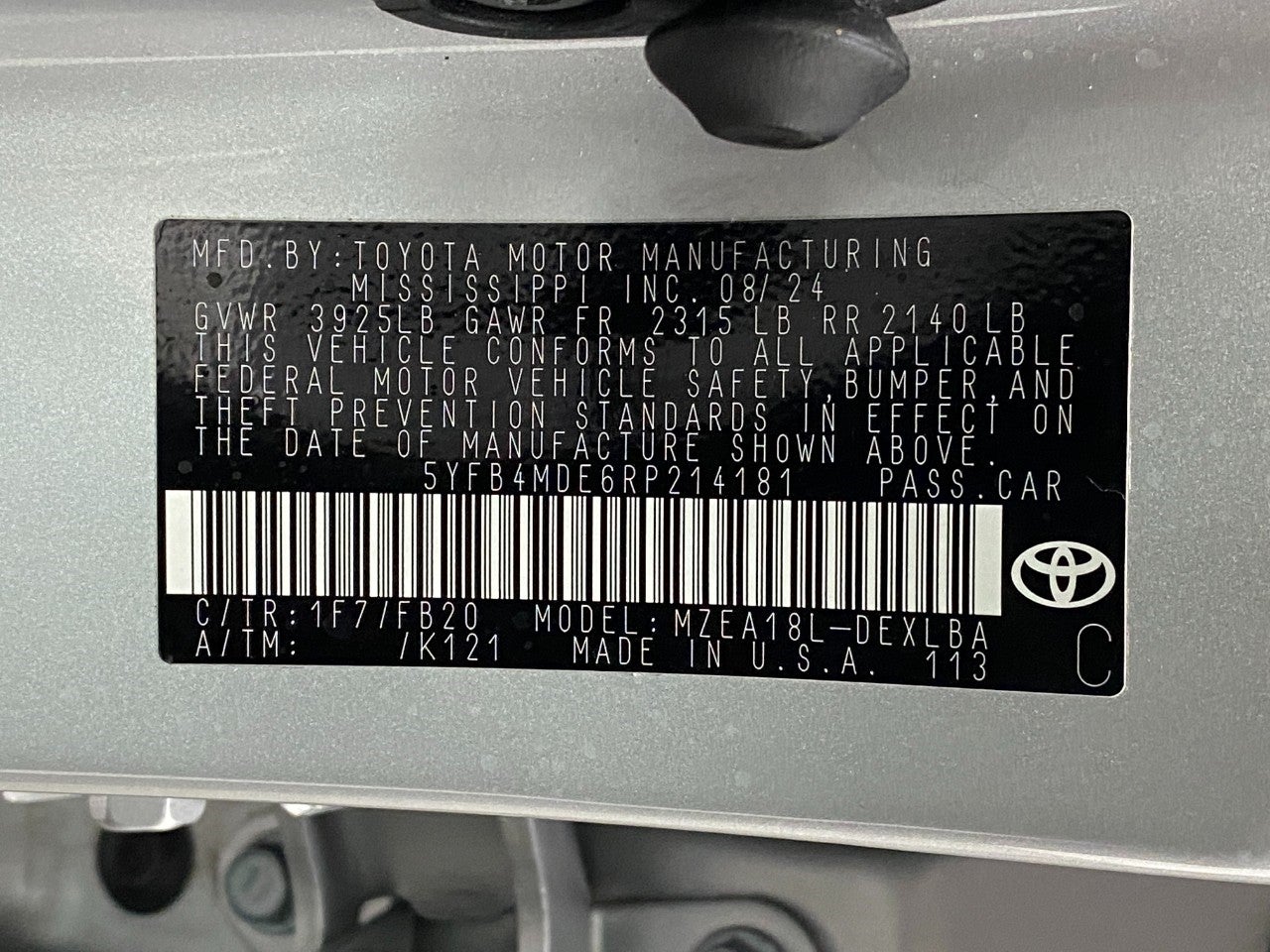 2024 Toyota Corolla LE CVT