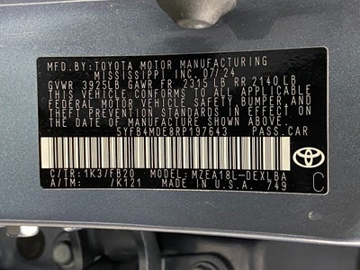 2024 Toyota Corolla LE CVT